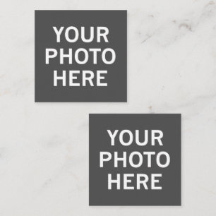 Carte De Visite Carré Votre photo ici