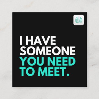 Carte De Visite Carré Vous devriez rencontrer