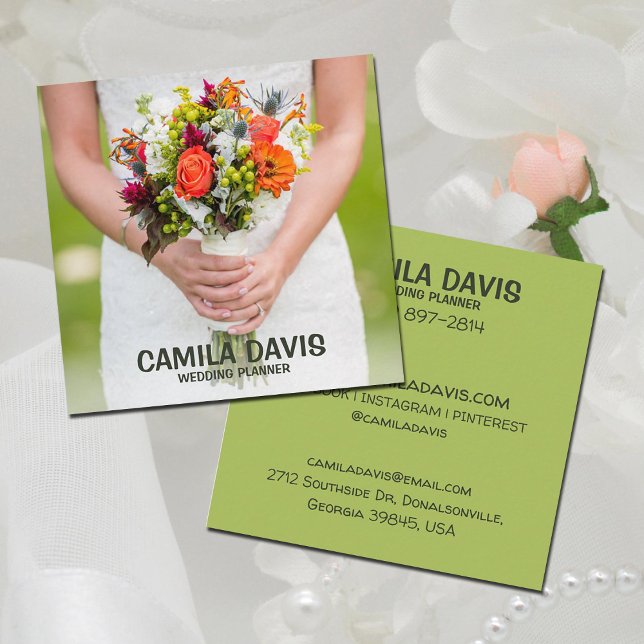Carte De Visite Carré Wedding planner (Créateur téléchargé)