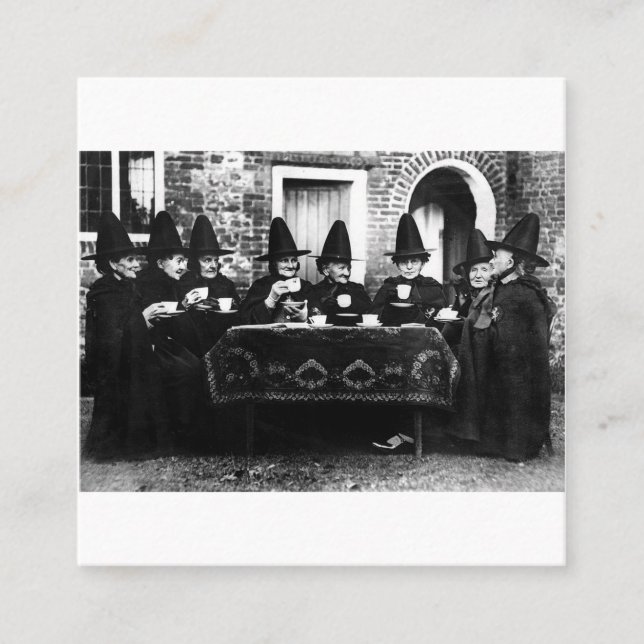 Carte De Visite Carré Welsh Witches (Devant)