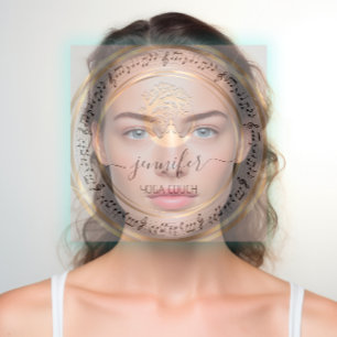 Carte De Visite Carré Yoga Couch Thérapiste Mindfulness QR CODE Musique