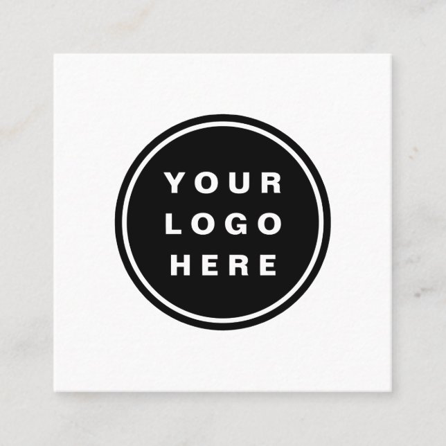 Carte De Visite Carré Your Business Logo Promoteur Business Company (Devant)