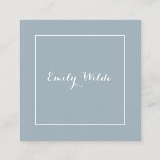 Carte de visite Carrée Blue White BusinessCard