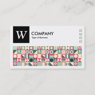 Carte De Visite Carrés 110419 - Logo et panneau v2 - Noir