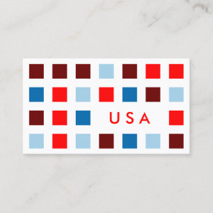 Carte De Visite CARRÉS américains