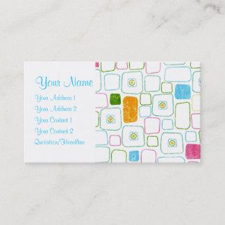 Carte De Visite Carrés - customisés