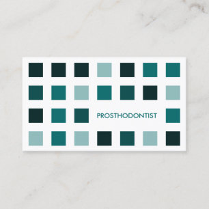Carte De Visite Carrés de mod de PROSTHODONTIST