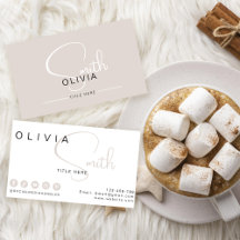 Carte de visite Carte de visite minimale