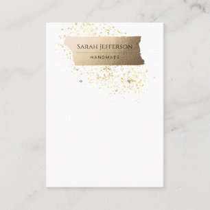 Carte De Visite Carte d'oreille minimaliste ProfessionalFaux Gold