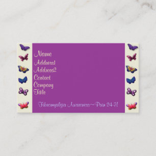 Carte De Visite Carte-Papillons d'affaires/profil