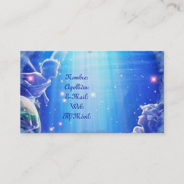 Carte De Visite Carte Visite Angeles (Devant)