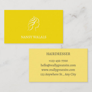 Carte De Visite carte visite pour coiffeuse