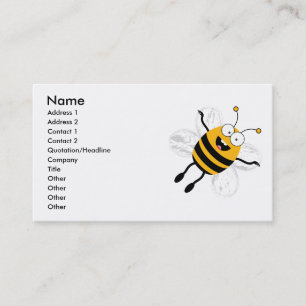 Carte De Visite Cartoon Bee