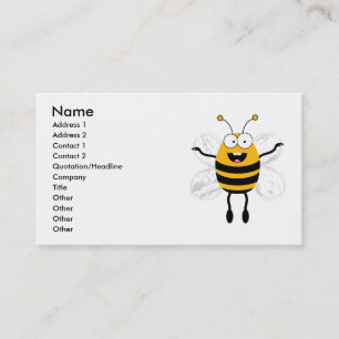 Carte De Visite Cartoon Bee