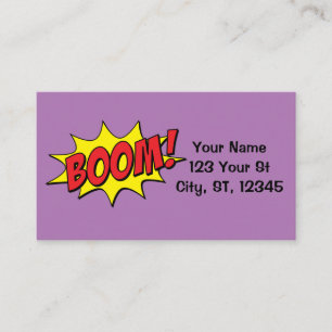 Carte De Visite Cartoon Boom Thunder_Cove