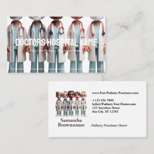 Carte De Visite Cartoon mou Doctor