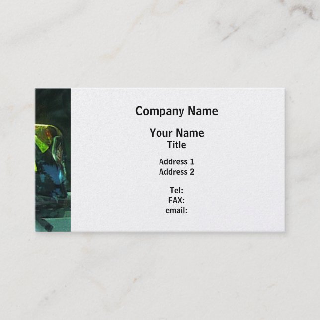 Carte De Visite Casque de pompier - Finition Platine (Devant)