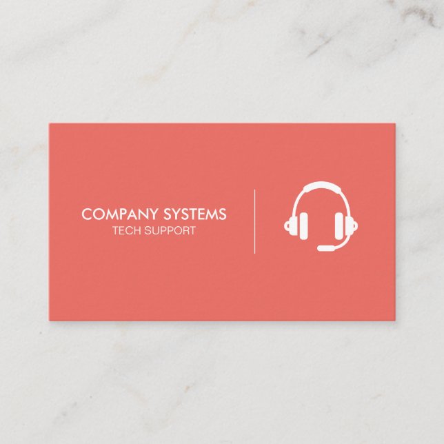 Carte De Visite Casque d'entreprise simple (Devant)