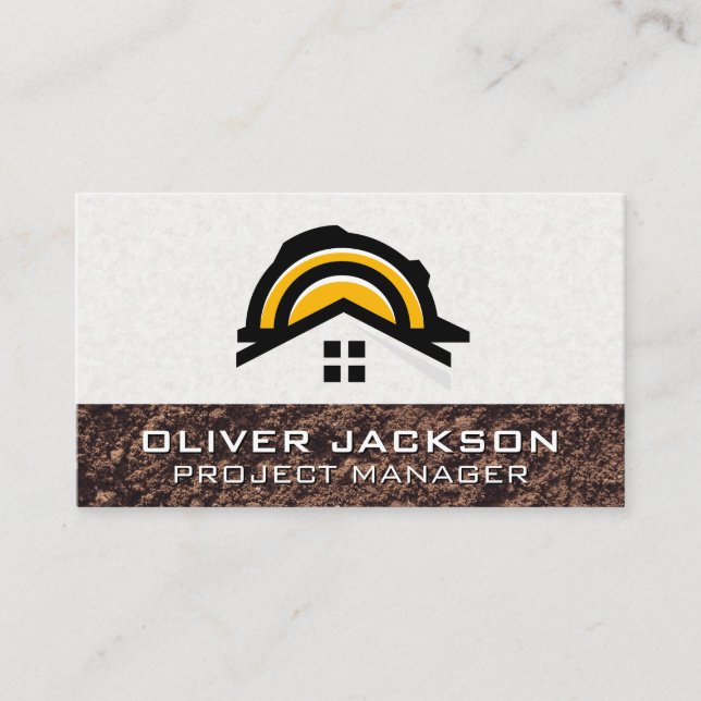 Carte De Visite Casquette dur de construction | Développeur immobi (Devant)