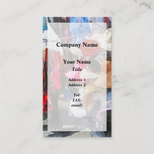 Carte De Visite Casquettes et bourses à la foire de rue