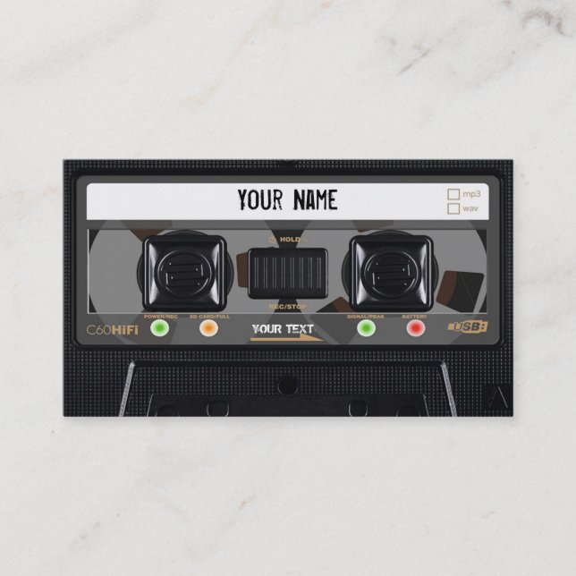 Carte de visite Cassette (Devant)