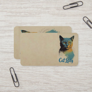 Carte de visite Cat Lady