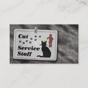 Carte De Visite Cat Service Staff ;-)
