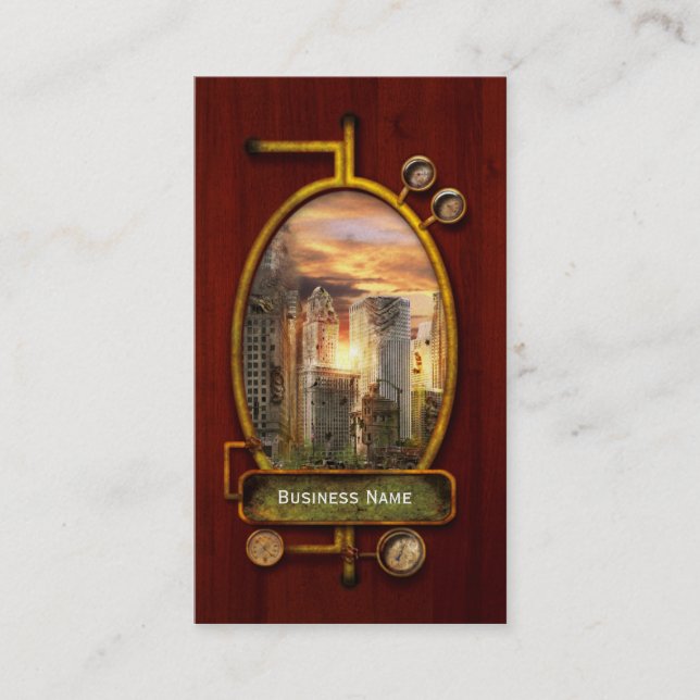 Carte De Visite Catastrophe - Chicago, IL - Il faut promener le ch (Devant)