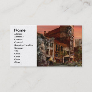 Carte De Visite Catastrophe - Pittsburgh, PA - Le Bogue de l'an 20
