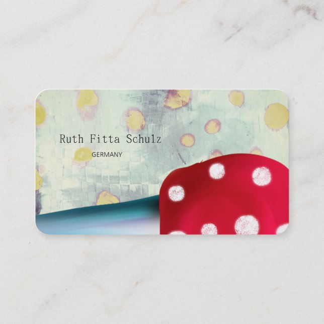 Carte De Visite Catering Macaron Glacé Points de Polka (Dos)