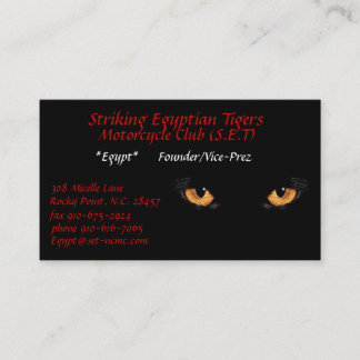 Carte De Visite cateyes, tigres égyptiens frappants, moto C…