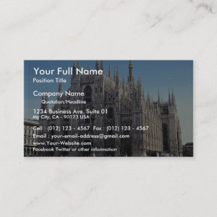 Carte De Visite Cathédrale de Milan, Italie