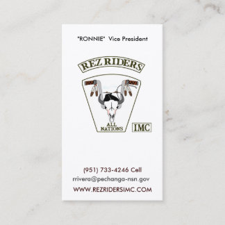 Carte De Visite Cavaliers de Rez IMC