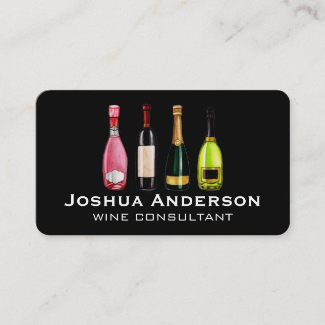 Carte De Visite Cave vinicole | Sélection de vins (Devant)