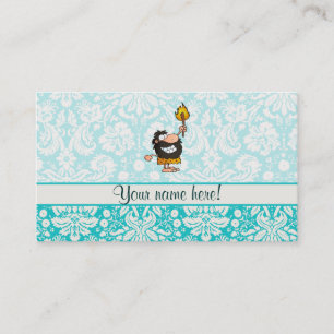 Carte De Visite Caveman ; mignonne