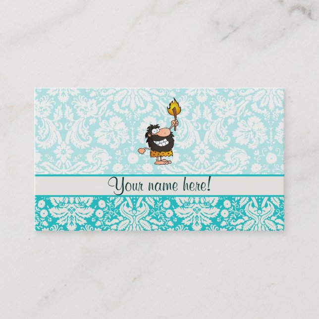 Carte De Visite Caveman ; mignonne (Devant)