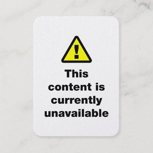 Carte De Visite ⚠ Ce contenu est actuellement indisponible (Devant)