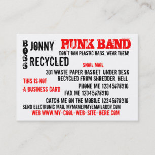 Carte De Visite Ce n'est pas un FRONT