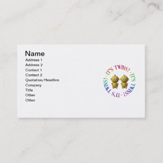 Carte De Visite Ce sont des jumeaux !