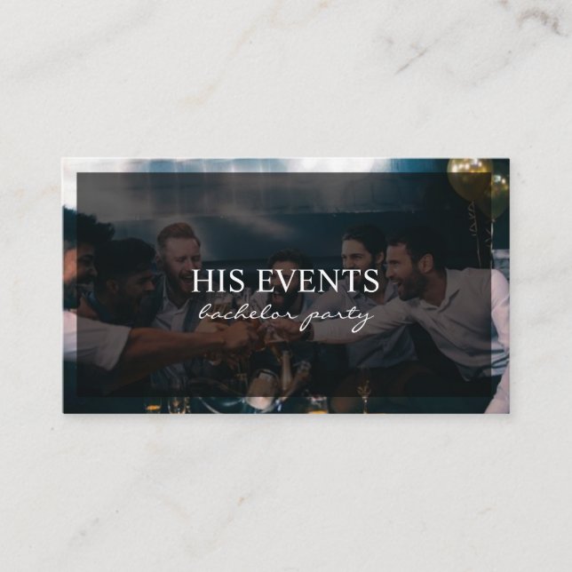 Carte De Visite Célébration de fête de bachelorette (Devant)