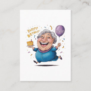Carte De Visite Célébration de l'anniversaire de grand-mère