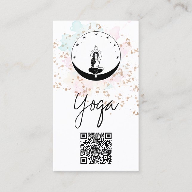 Carte De Visite *~* CelesQR tial AP33 Rainbow Spiritual Chakra (Devant)