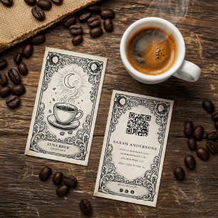 Carte De Visite Céleste Café   Céleste Vintage