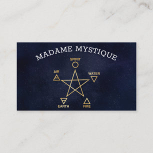 Carte de visite Celestial 5 Elements Pentagramme P