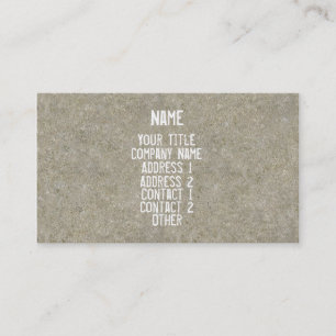 Carte De Visite Cement