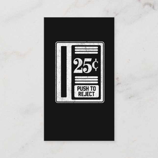 Carte De Visite Cent 25 à jetons de rétro de Gamer arcade (Devant)