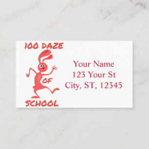 Carte De Visite Cent Daze De L'École Thunder_Cove