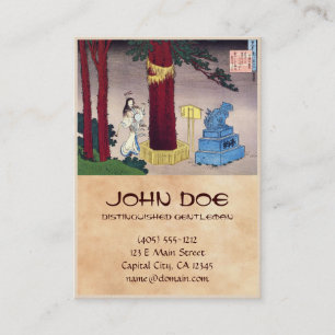 Carte De Visite Cent poèmes expliqués par l'infirmière Hokusai