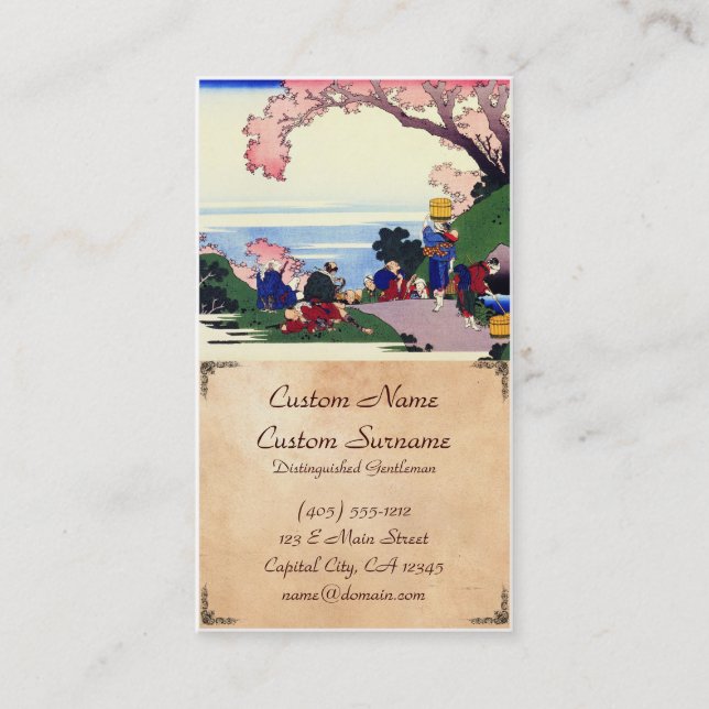 Carte De Visite Cent poèmes expliqués par l'infirmière Hokusai (Devant)