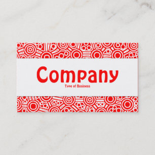 Carte De Visite Centre Band - Circuits Aliens II - Rouge et Blanc
